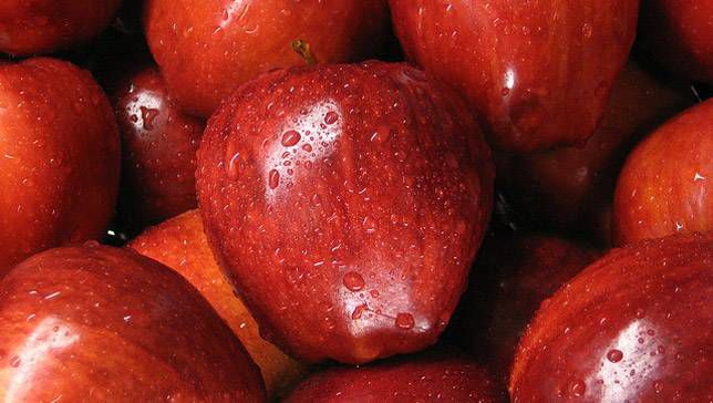 A collection of red delicious apples