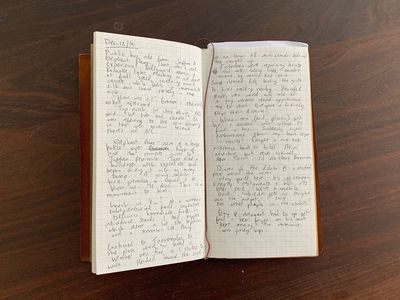 A travel journal dated December 12, 2019