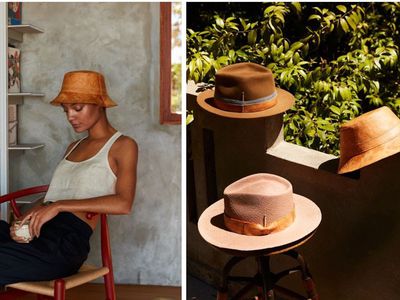 Fouquet's hats made from Reishi, a mycelium material