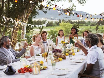 outdoor wedding table