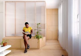 Shoji inspired micro-apartment renovation by maaxi interior