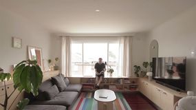 DIY apartment renovation Melbourne living room